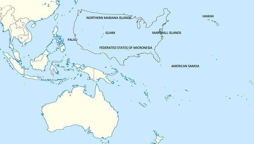 Map of Pacific Island Region