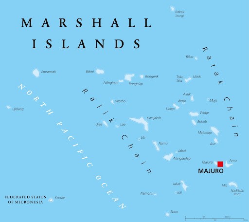 Map of Marshall Islands